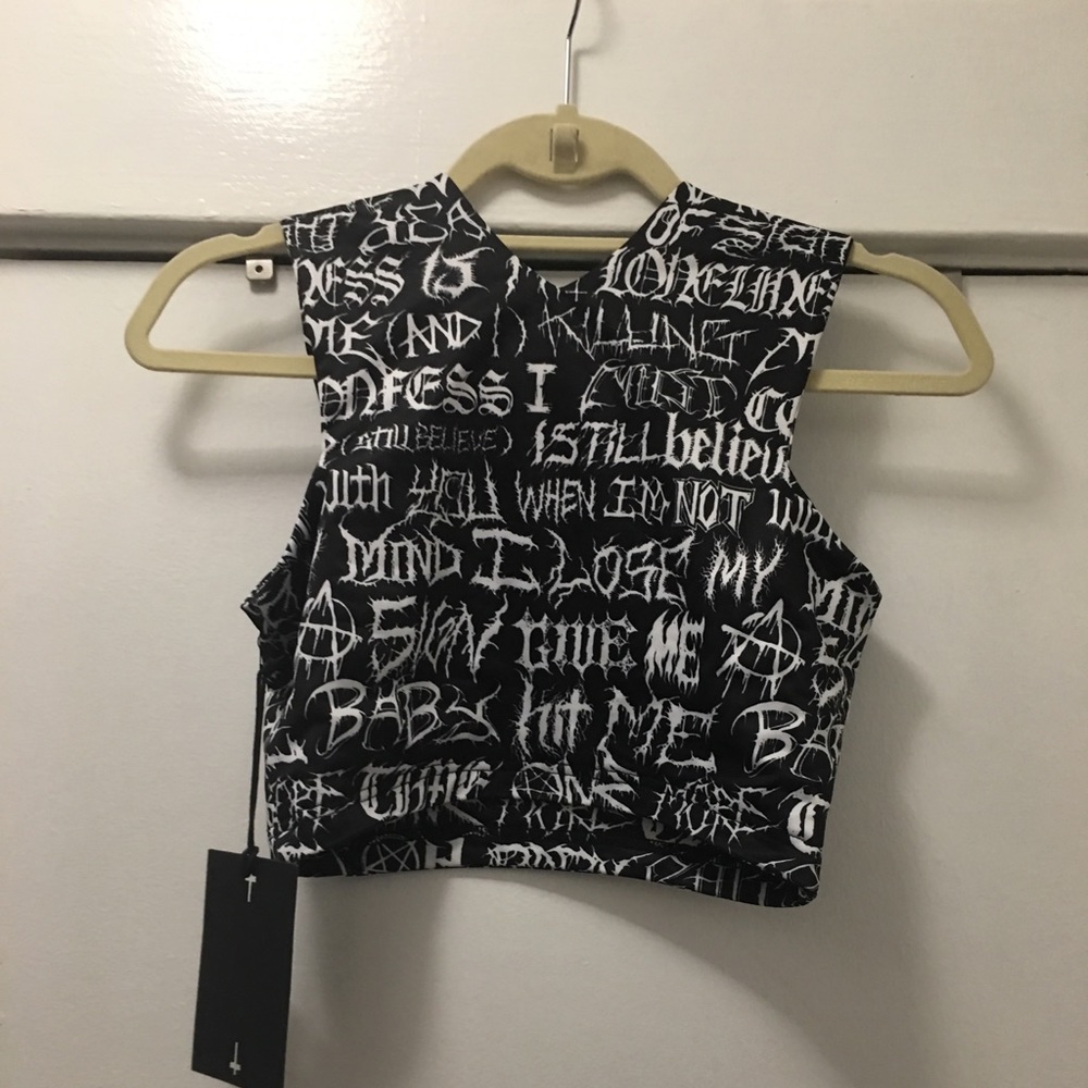 UNIF brutal X Brittany Spears Crop top NWT sz sm - Picture 4 of 7